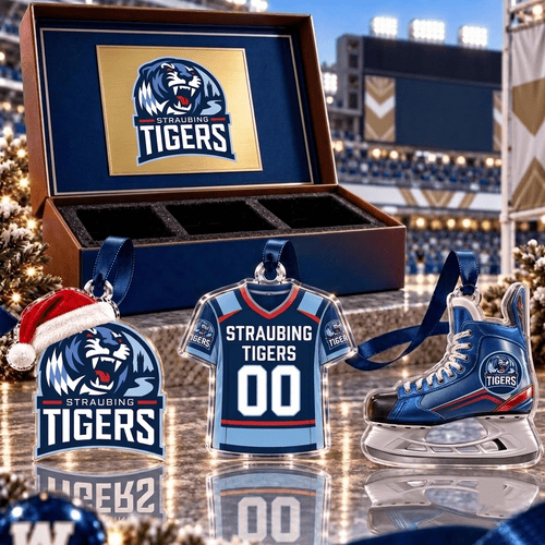 Straubing Tigers DEL Team Full Set 3 Acrylic Ornament