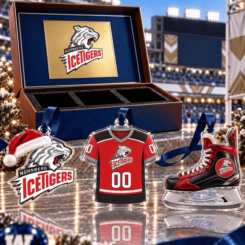 Nürnberg Ice Tigers DEL Team Full Set 3 Acrylic Ornament
