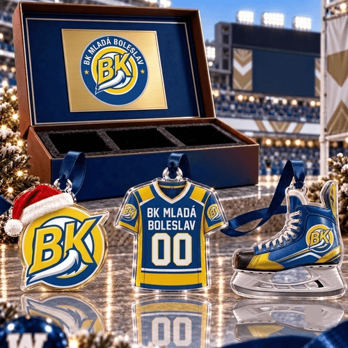 BK Mladá Boleslav Czech Extraliga Team Full Set 3 Acrylic Ornament