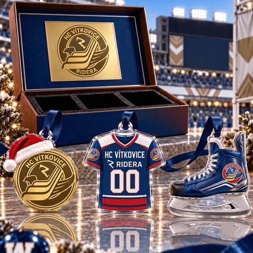 HC VÍTKOVICE RIDERA Czech Extraliga Team Full Set 3 Acrylic Ornament