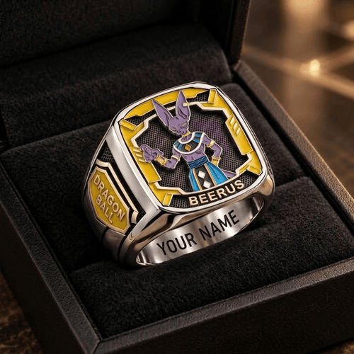 Beerus Dragon Ball Custom Fan Ring Print Style 3