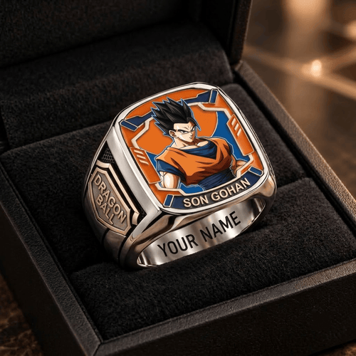 Son Gohan Dragon Ball Custom Fan Ring Print Style 3