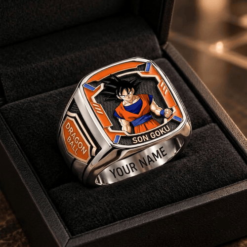 Son Goku Dragon Ball Custom Fan Ring Print Style 3