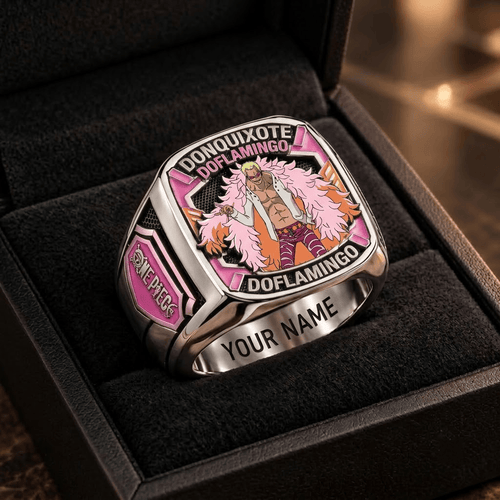 Donquixote Doflamingo One Piece Custom Fan Ring Print Style 3