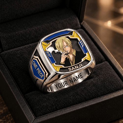 Sanji One Piece Custom Fan Ring Print Style 3