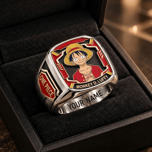 Monkey D. Luffy One Piece Custom Fan Ring Print Style 3