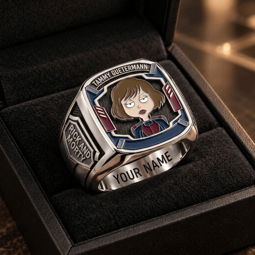 Tammy Guetermann Rick and Morty Custom Fan Ring Print Style 3