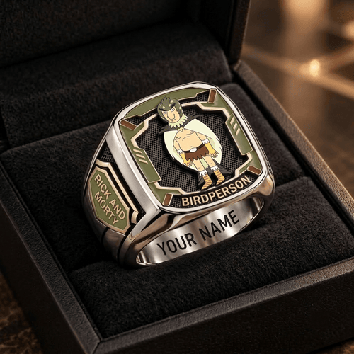 Birdperson Rick and Morty Custom Fan Ring Print Style 3