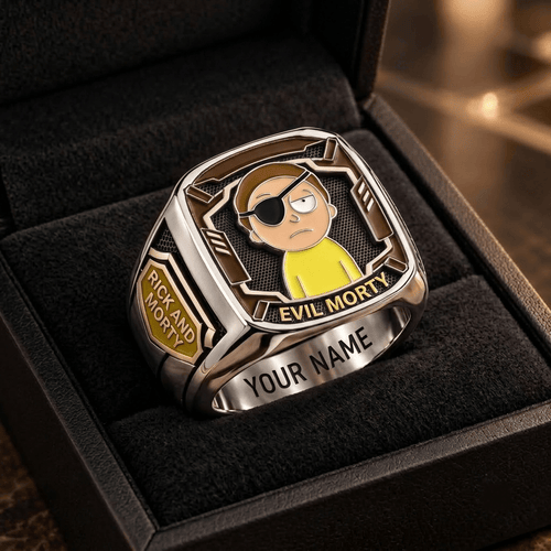 Evil Morty Rick and Morty Custom Fan Ring Print Style 3