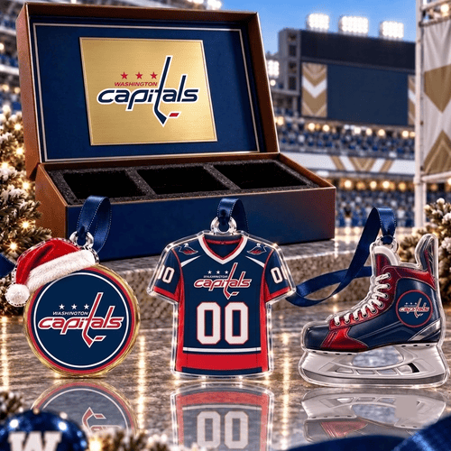 Washington Capitals NHL Team Full Set 3 Acrylic Ornament