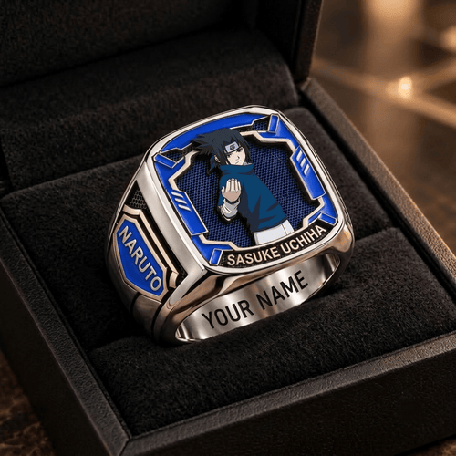 Sasuke Uchiha Naruto Custom Fan Ring Print Style 3