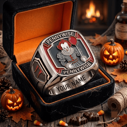 Pennywise IT x Halloween Custom Fan Ring Print Style 3