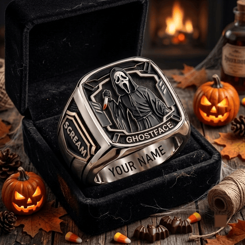 Ghostface Scream x Halloween Custom Fan Ring Print Style 3