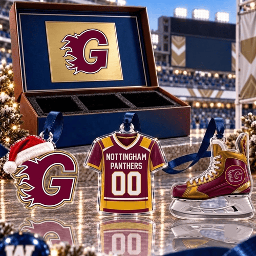 Guildford Flames EIHL Team Full Set 3 Acrylic Ornament