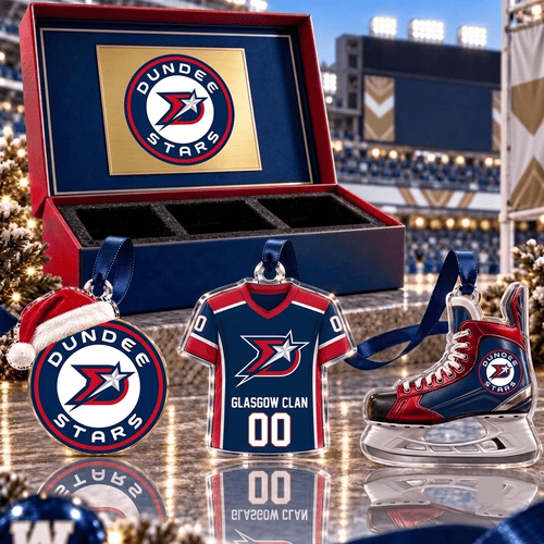 Dundee Stars EIHL Team Full Set 3 Acrylic Ornament