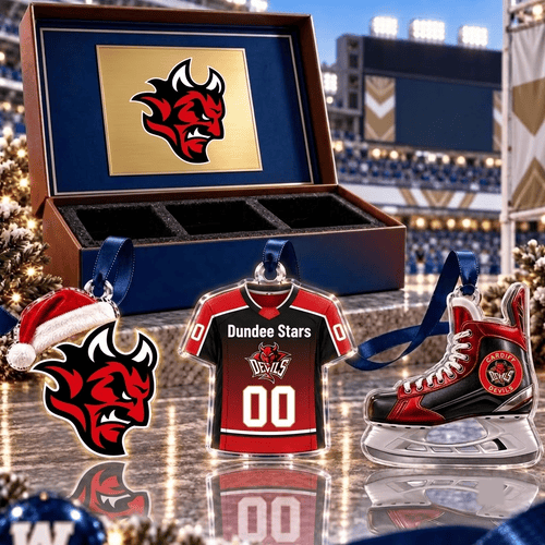 Cardiff Devils EIHL Team Full Set 3 Acrylic Ornament