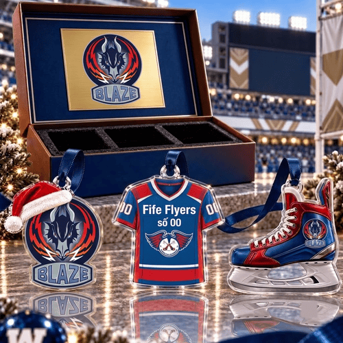 Coventry Blaze EIHL Team Full Set 3 Acrylic Ornament
