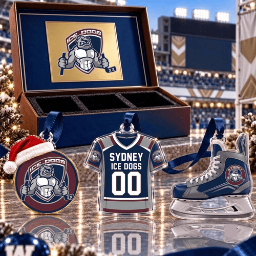 Sydney Ice Dogs AIHI Team Full Set 3 Acrylic Ornament