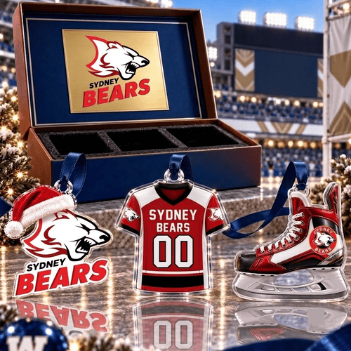 Sydney Bears AIHI Team Full Set 3 Acrylic Ornament