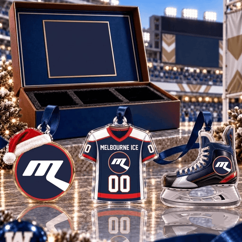 Melbourne Ice AIHI Team Full Set 3 Acrylic Ornament