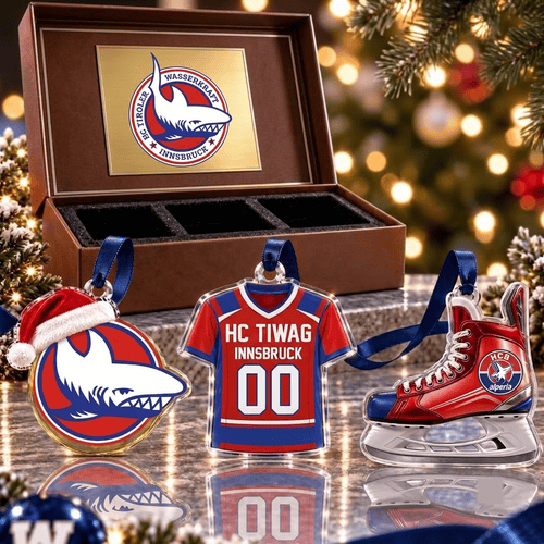 HC TIWAG Innsbruck ICEHL Team Full Set 3 Acrylic Ornament