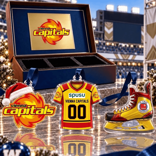 spusu Vienna Capitals ICEHL Team Full Set 3 Acrylic Ornament