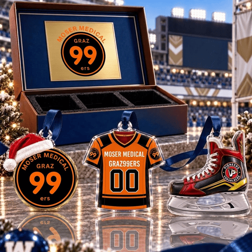 Moser Medical Graz99ers ICEHL Team Full Set 3 Acrylic Ornament