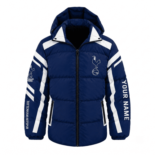 Tottenham Hotspur EPL Waterproof Thickened Down Jacket Custom Name