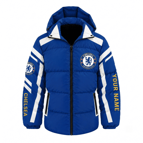 Chelsea EPL Waterproof Thickened Down Jacket Custom Name