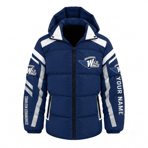 Schwenninger Wild Wings DEL Waterproof Thickened Down Jacket Custom Name