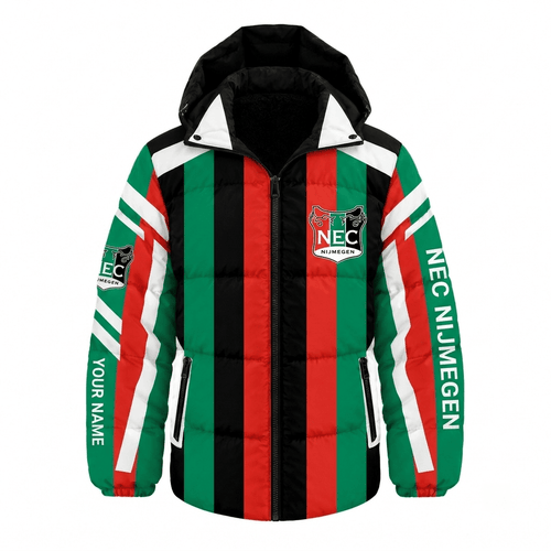 NEC Nijmegen Eredivisie Waterproof Thickened Down Jacket Custom Name