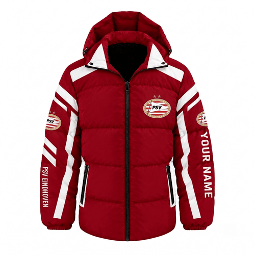 PSV Eindhoven Eredivisie Waterproof Thickened Down Jacket Custom Name