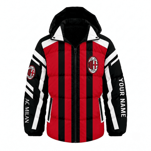 AC Milan Serie A Waterproof Thickened Down Jacket Custom Name