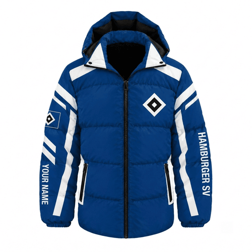 Hamburger SV Bundesliga Waterproof Thickened Down Jacket Custom Name