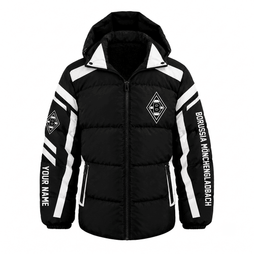 Borussia Mönchengladbach Bundesliga Waterproof Thickened Down Jacket Custom Name