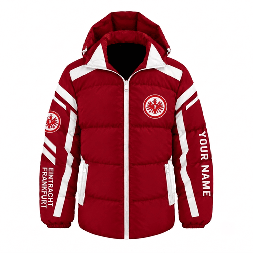 Eintracht Frankfurt Bundesliga Waterproof Thickened Down Jacket Custom Name