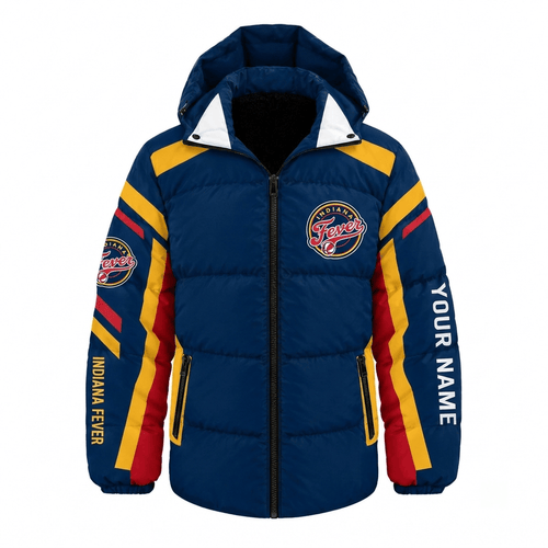 Indiana Fever WNBA Waterproof Thickened Down Jacket Custom Name
