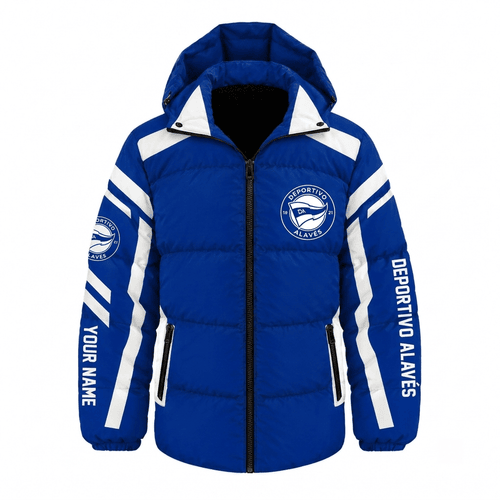 Deportivo Alavés La Liga Waterproof Thickened Down Jacket Custom Name