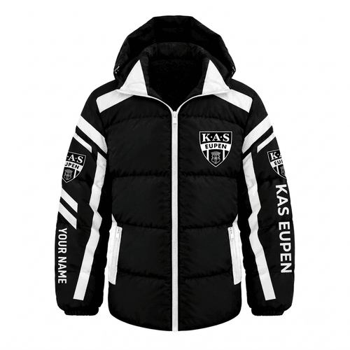 KAS Eupen Belgian Pro League Waterproof Thickened Down Jacket Custom Name