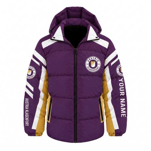 Austria Klagenfurt Austrian Bundesliga Waterproof Thickened Down Jacket Custom Name