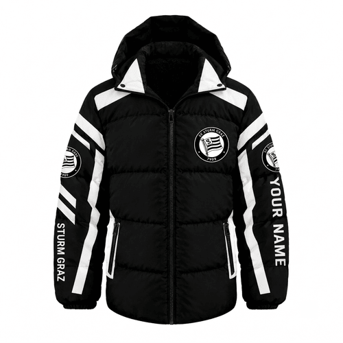 Sturm Graz Austrian Bundesliga Waterproof Thickened Down Jacket Custom Name