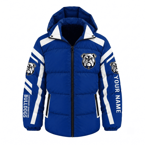 Canterbury Bankstown Bulldogs NRL Waterproof Thickened Down Jacket Custom Name