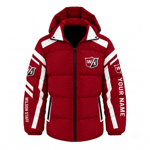 Wilson Staff Golf  Waterproof Thickened Down Jacket Custom Name