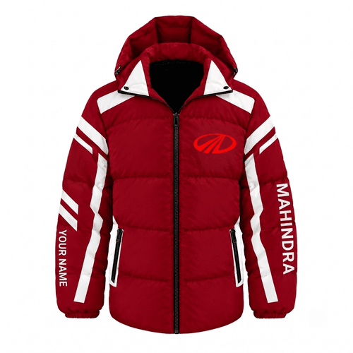 Mahindra Tractor Waterproof Thickened Down Jacket Custom Name