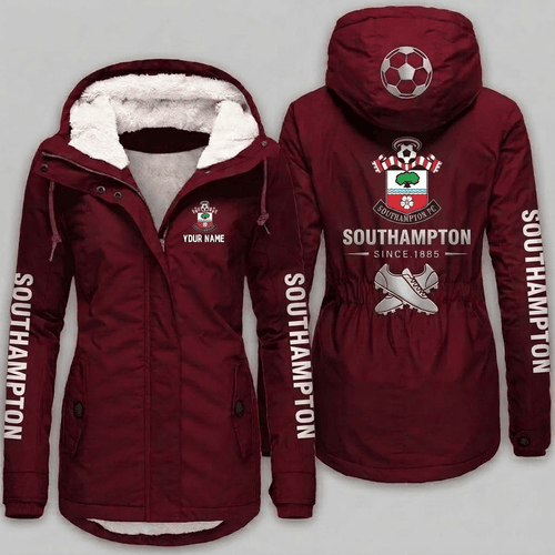Southampton EPL Woman Winter Fleece Jacket Custom Name