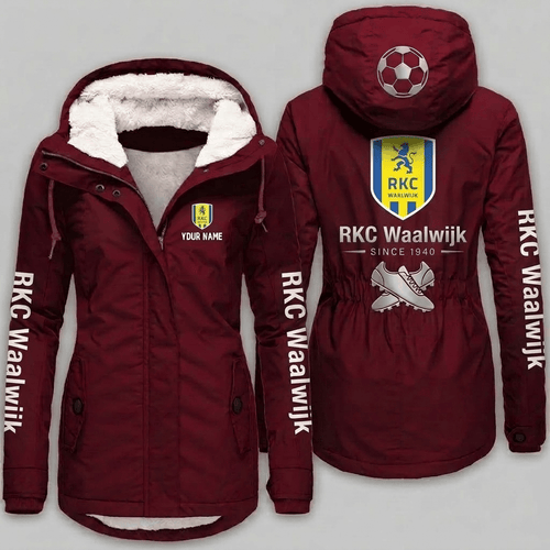 RKC Waalwijk Eredivisie Woman Winter Fleece Jacket Custom Name