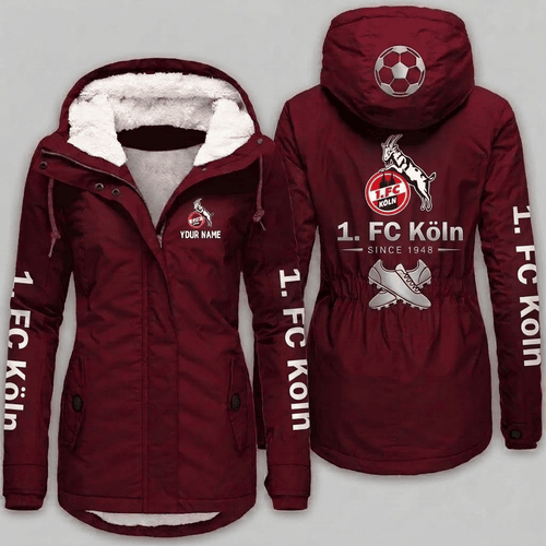1. FC Köln Bundesliga Woman Winter Fleece Jacket Custom Name