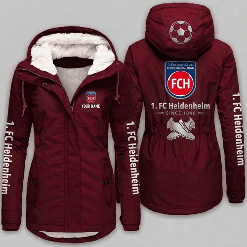 1. FC Heidenheim Bundesliga Woman Winter Fleece Jacket Custom Name