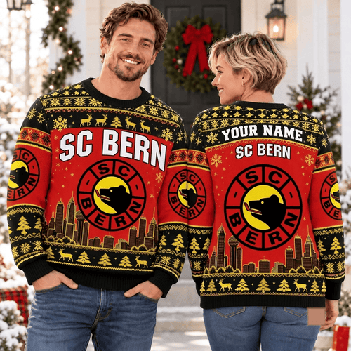 SC Bern NL Christmas Ugly Sweatshirt Custom Any name