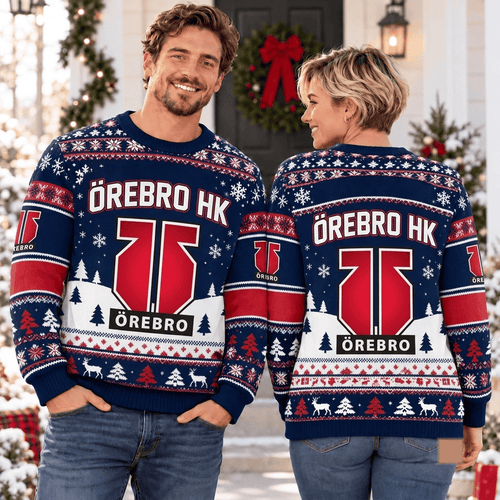 Örebro HK SHL Christmas Ugly Sweatshirt Custom Any name
